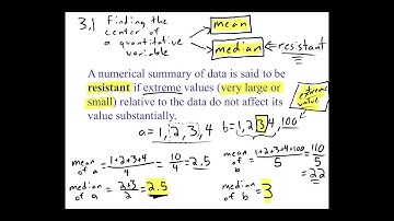 Statistics: Resistance & Measures of Center Explained | Mean vs. Median | Outliers/Skewed Data.