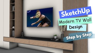 Hoe je een moderne tv-meubel in SketchUp modelleert | Tutorial interieurontwerp