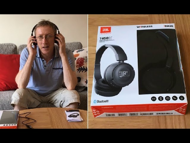 JBL T450BT Bluetooth Wireless Headphones Review - How to to Smartphone, Laptop, - YouTube