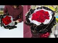 10 roses arrange flowers bouquet. || How to roses arrangement bouquet with wrapping