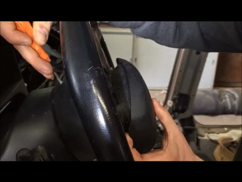 BMW X5 E70 SPORT AIRBAG STEERING WHEEL AIR BAG REMOVAL REPLACEMENT DISASSEMBLY 07 08 09 10 11 12 13