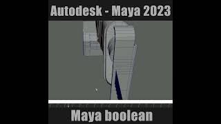 Boolean Operations in Maya 2023. A Quick Tutorial #shorts