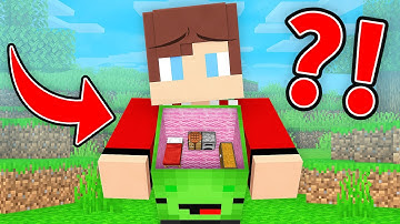 JJ Found a Secret House Inside Mikey’s HEAD in Minecraft (Maizen)