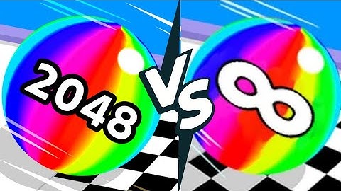 Ball Run 2048 vs Ball Run Infinity  - iOS Android all levels mobile gameplay 👌👍😎 walkthrough