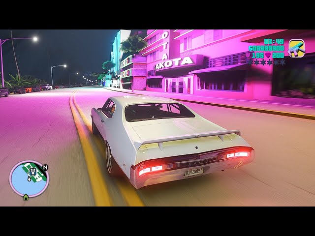 GTA Vice City: Remastered 2022 Gameplay Next-Gen Ray Tracing Graphics on  RTX 3090 / GTA 5 PC MOD 