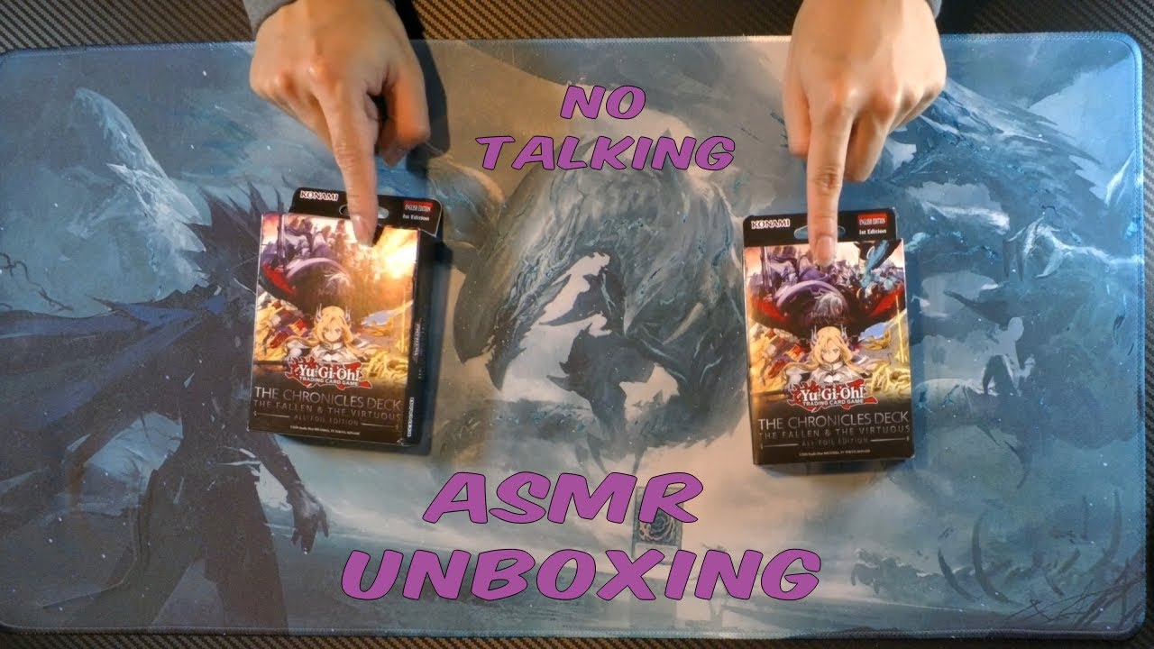 [ASMR] [Handcam] [No Talking] Yugioh Unboxing: The Fallen & The Virtuous