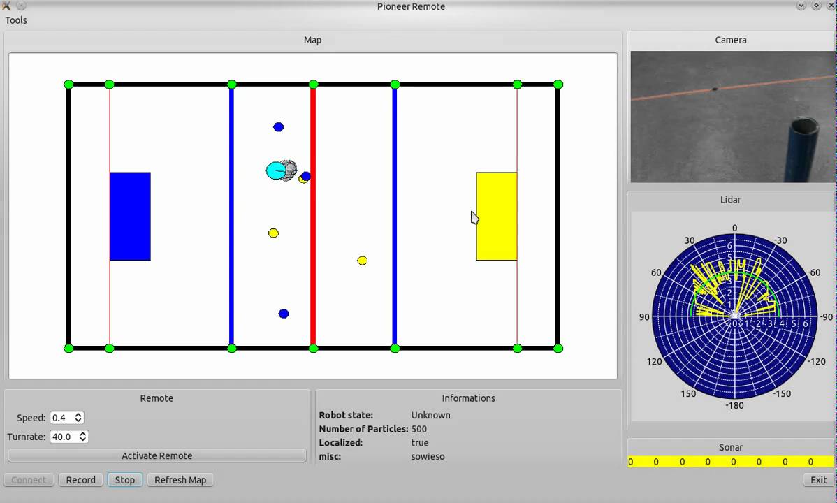 Monte Carlo Localization Test for Robot Hockey - YouTube