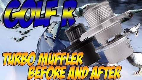 Golf R 7.5 turbo muffler delete before and after noise comparison