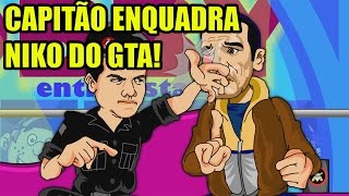 Do baú - Niko, do GTA leva porrada do Capitão Morrimento!