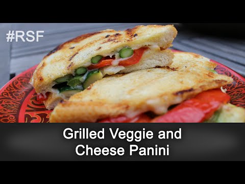 Grilled Veggie and Cheese Panini - Ready, Set, Flambé: On the Grill