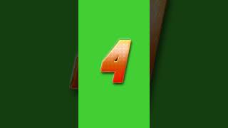 Sporty Text Effect 3D Numbers Countdown with Voice Over | GREEN SCREEN #countdown