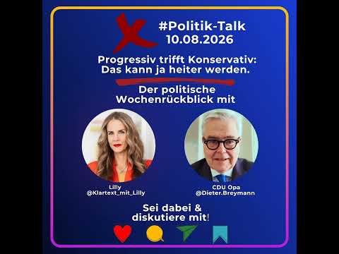 10.08.20206 Progressiv trifft Konservativ. Na, das kann ja heiter werden.