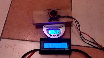 DYS BE1806 2300KV + 5“ Prop. + 3S Battery + ESC 12A thrust test