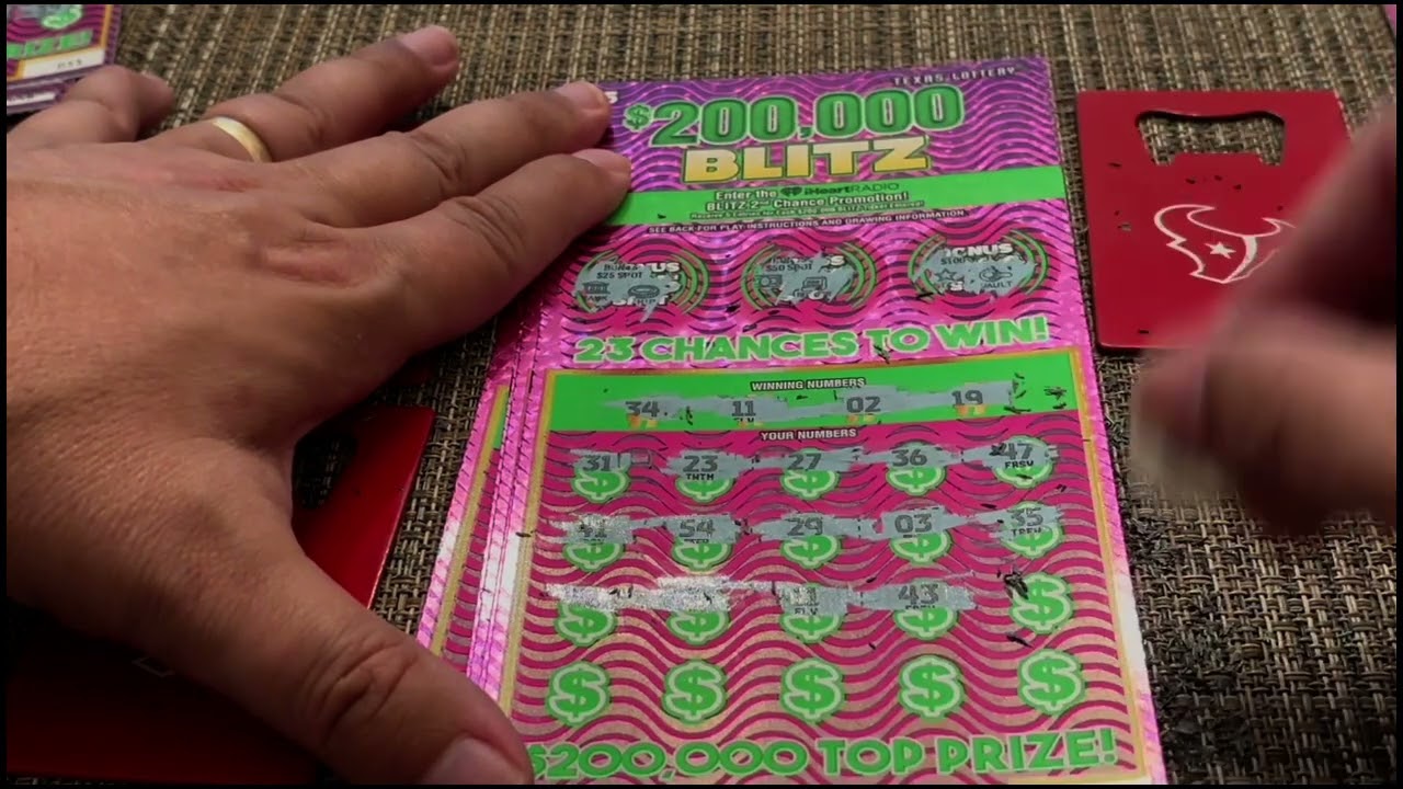 Winning Session $200,000 Blitz iHeart Radio Texas Lottery Scratch Tickets