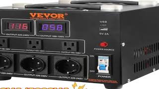 VEVOR Voltage Converter Transformer 3000/5000W Heavy Duty Step Up/Down Transformer Convert