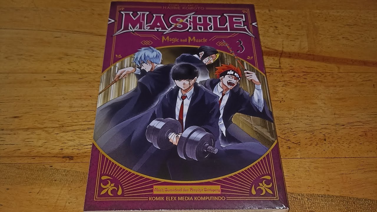 Unboxing Komik Mashle Magic and Muscle Vol 3 Mash Berhadapan