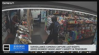 Surveillance cameras capture Tewksbury convenience store robbery