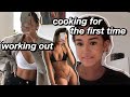 making food for the first time, & meet my classmates (again) - ITS A VLOG BABY