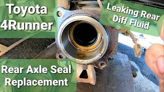 Toyota 4runner rear axle seal replacement