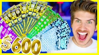 SCRATCHING $600 WORTH OF LOTTERY TICKETS! I WON HOW MUCH?!