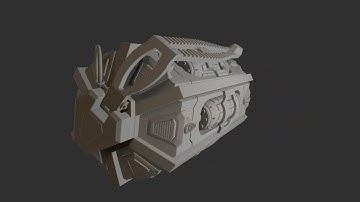 Sci-Fi Grenade 3D model_AO