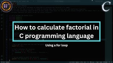 Factorial Calculator in C using a For Loop || Coding Tutorial 💻