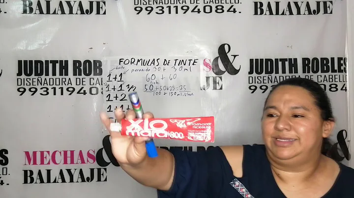FORMULAS DE TINTE CON JUDITH ROBLES.