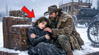 She Sat Beside Her Luggage Until She Fell Asleep, the Mountain Man Lifted Her Gently Into His Wagon