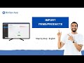 How to Import Items in BizOps App || English || Desktop