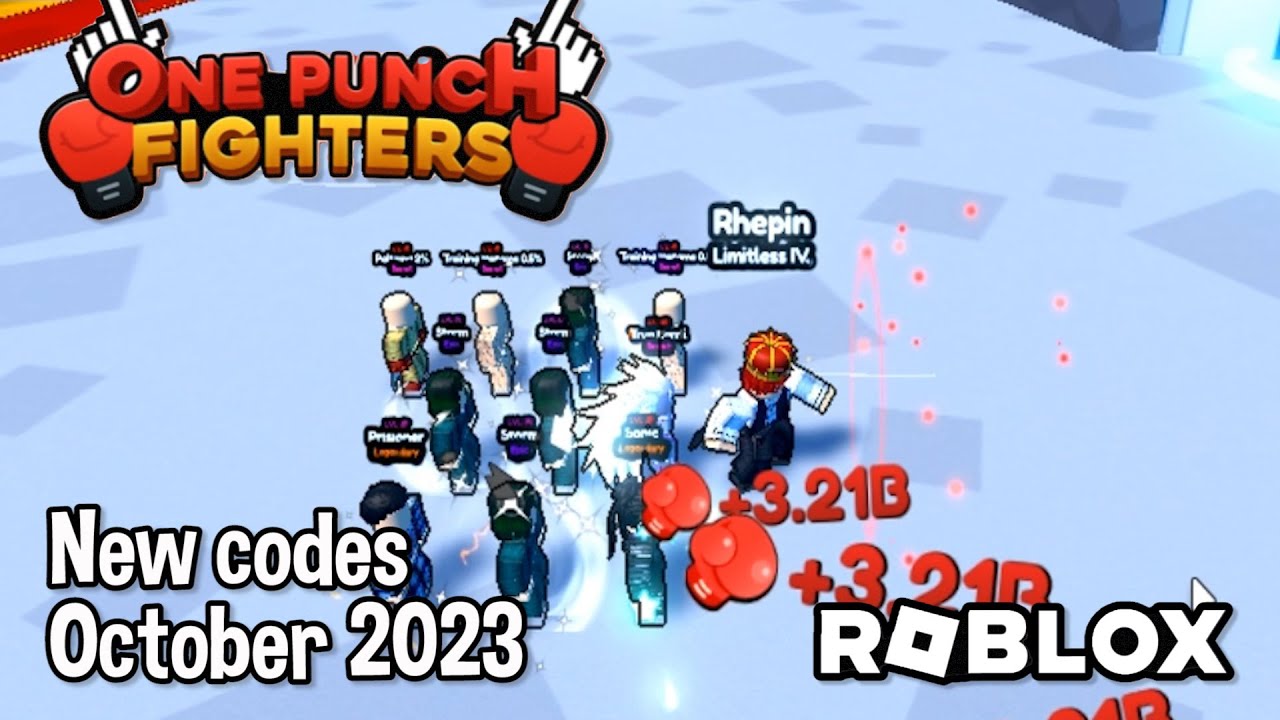 Roblox One Punch Fighter Codes (November 2023)