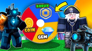 TOILET TOWER DEFENSE NHƯNG MÌNH DÙNG VÒNG QUAY GEM - COIN-ROBUX VƯỢT NIGHTMARE !!!!