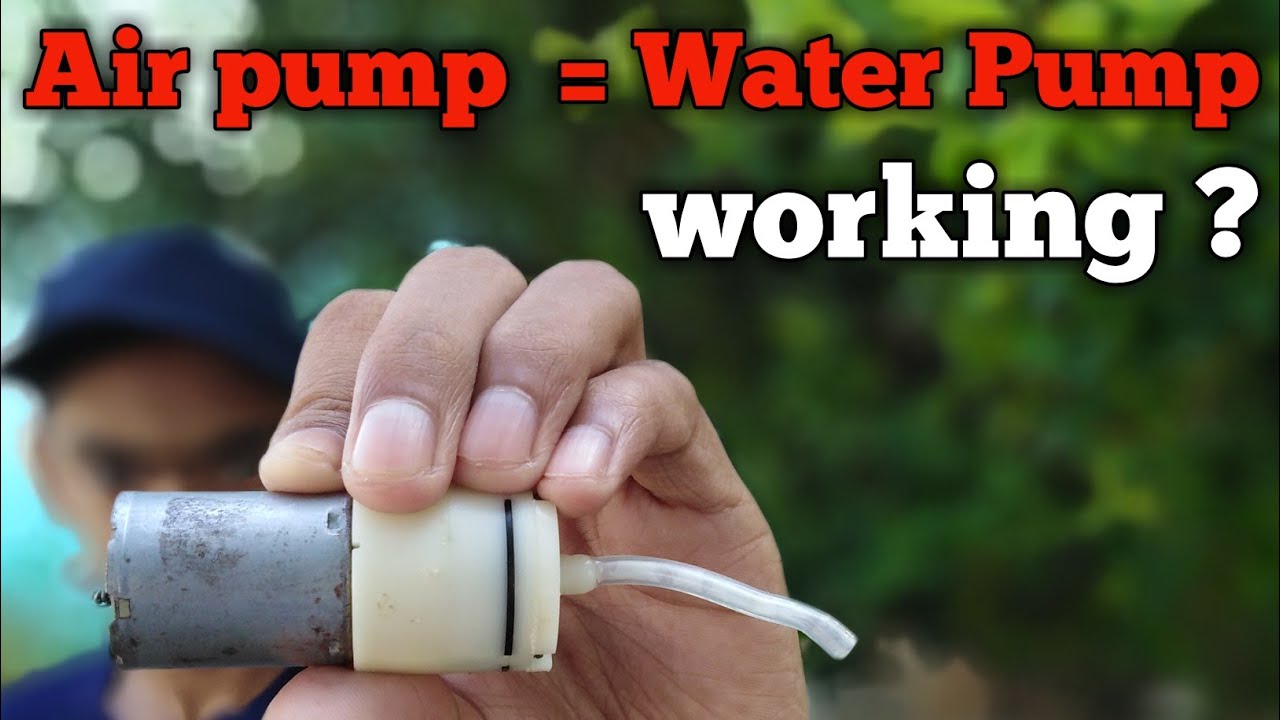 How to make Water Pump From Air Pump from dc moter at home convert