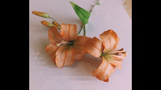 Цветы из фоамирана!!Как легко и просто сделать лилию..!!!