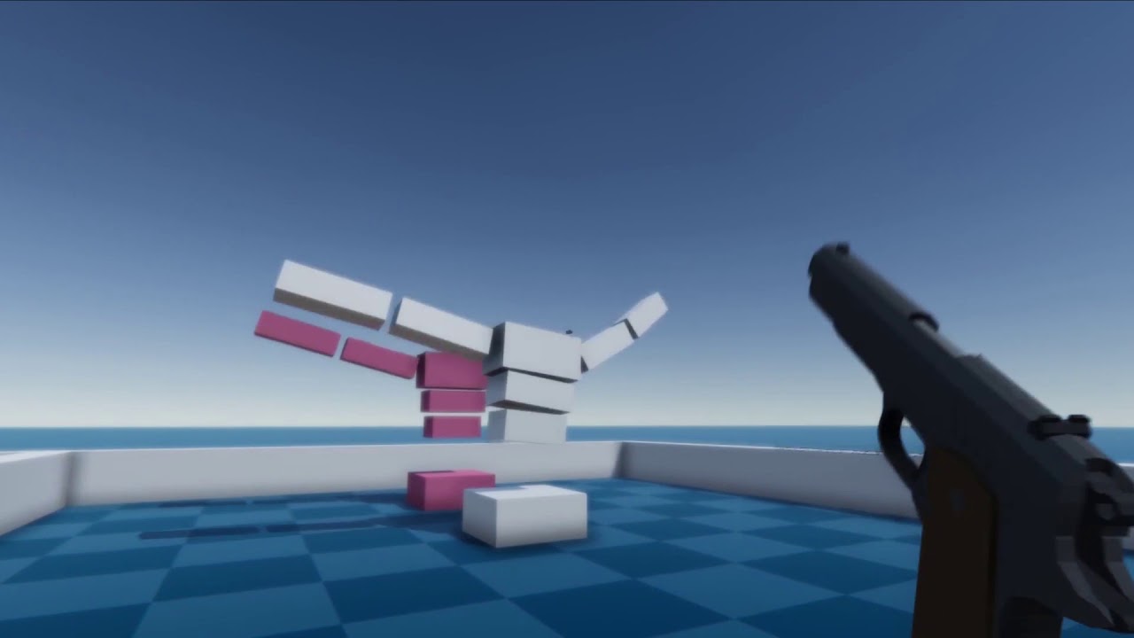 UNITY Active ragdoll reacting to physics during animation - YouTube