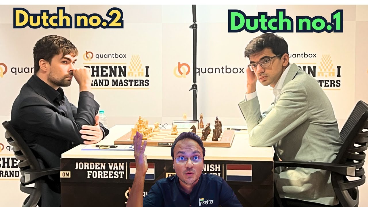 Super Drama between Dutch no.1 and 2 in Chennai | Jorden van Foreest vs Anish Giri