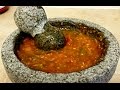 Salsa de Molcajete - How to use a molcajete