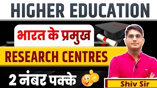 Research Center in India | UGC NET Exam 2024 | UGC NET Paper 1 Higher Education by Shiv Sir