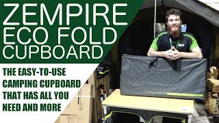 Zempire Bamboo Eco Fold Twin Camp Cupboard Easy To Setup