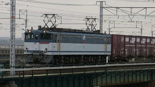 東海道線 浜名湖を渡る JR貨物 EF65 & EF210 + 2019 09