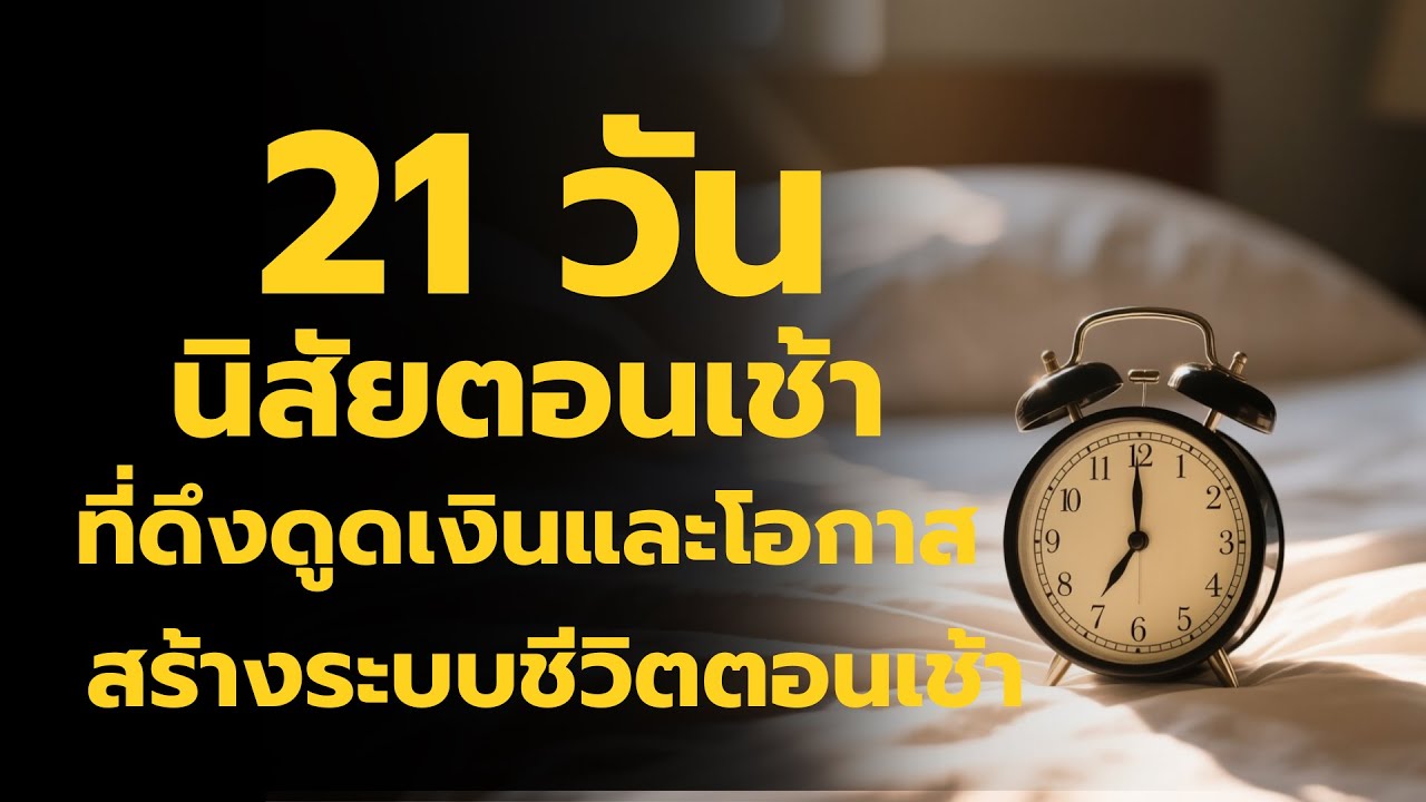 21 วัน นิสัยตอนเช้าที่ดึงดูดเงินและโอกาส ทำแบบนี้ทุกเช้า...รับรองรวย | เปลี่ยนความคิด เปลี่ยนชีวิต