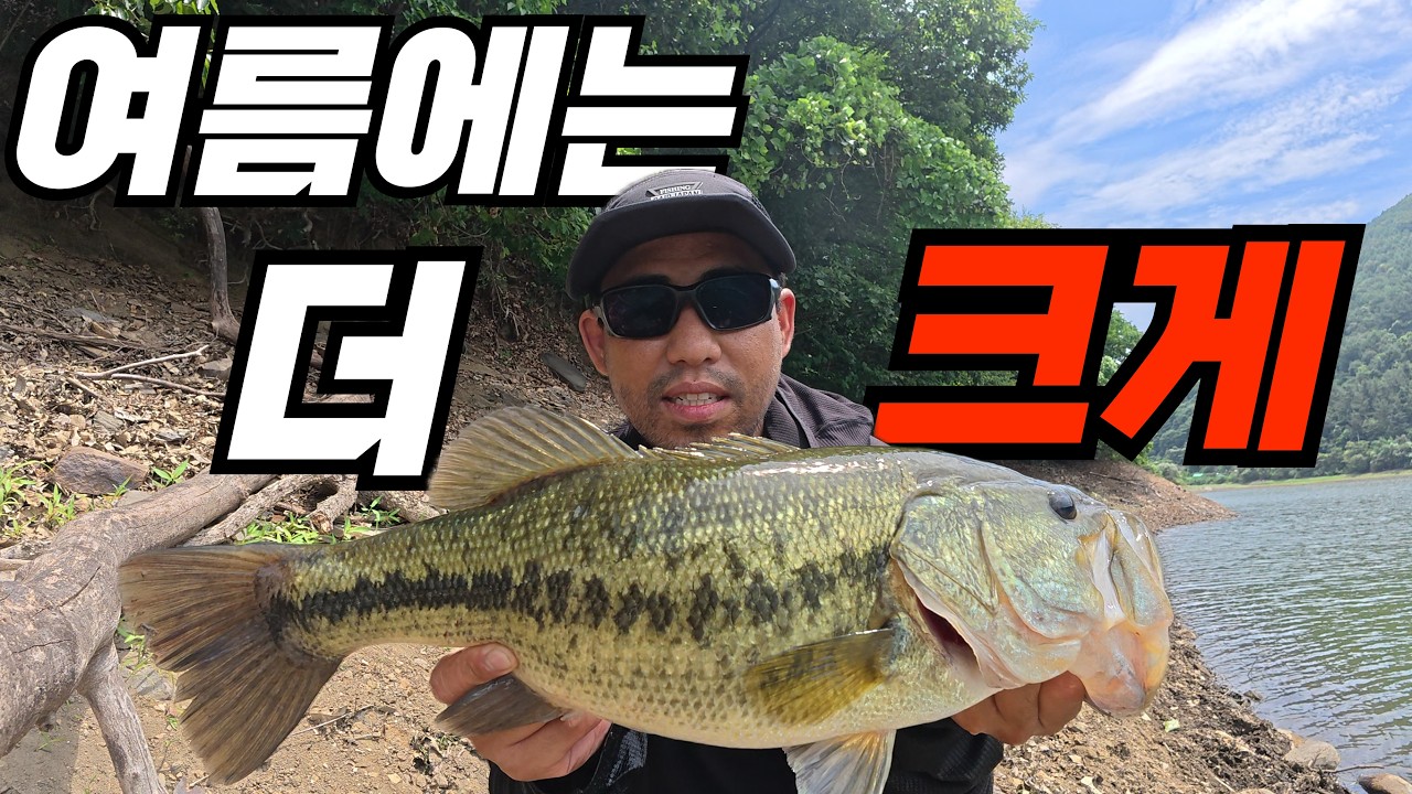 여름 배스낚시 피네스가 정답일까? 합사  크랭크 베이트에 4마리 6KG OVER [4K]