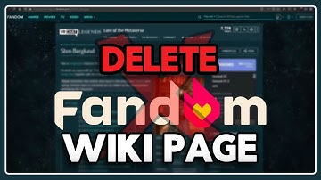 How to Delete Fandom Wiki Page (Full Guide)