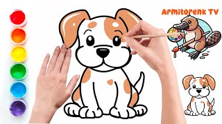 How To Draw A Cute Dog Easy Step By Step Puppy Drawing