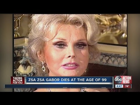 Zsa Zsa Gabor, 99 세로 사망