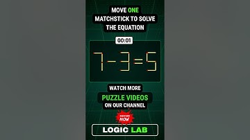 Move 1 Matchstick to Fix the Equation 🔥 | Only 1% can solve this Matchstick Challenge #shorts