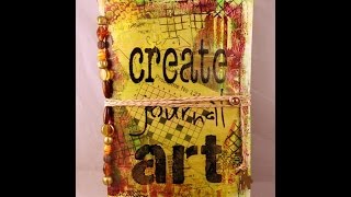 Mixed media altered envelope journal