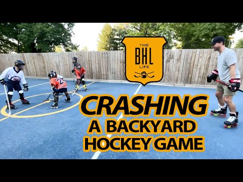 I Crashed A Backyard Hockey Game