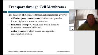 Baker Biochem CHM 2310 Mod 9 Chapter 15 Cell Membrane and Tr