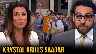 Krystal Ball Puts Saagar Enjeti In The HOT SEAT Over Protesters
