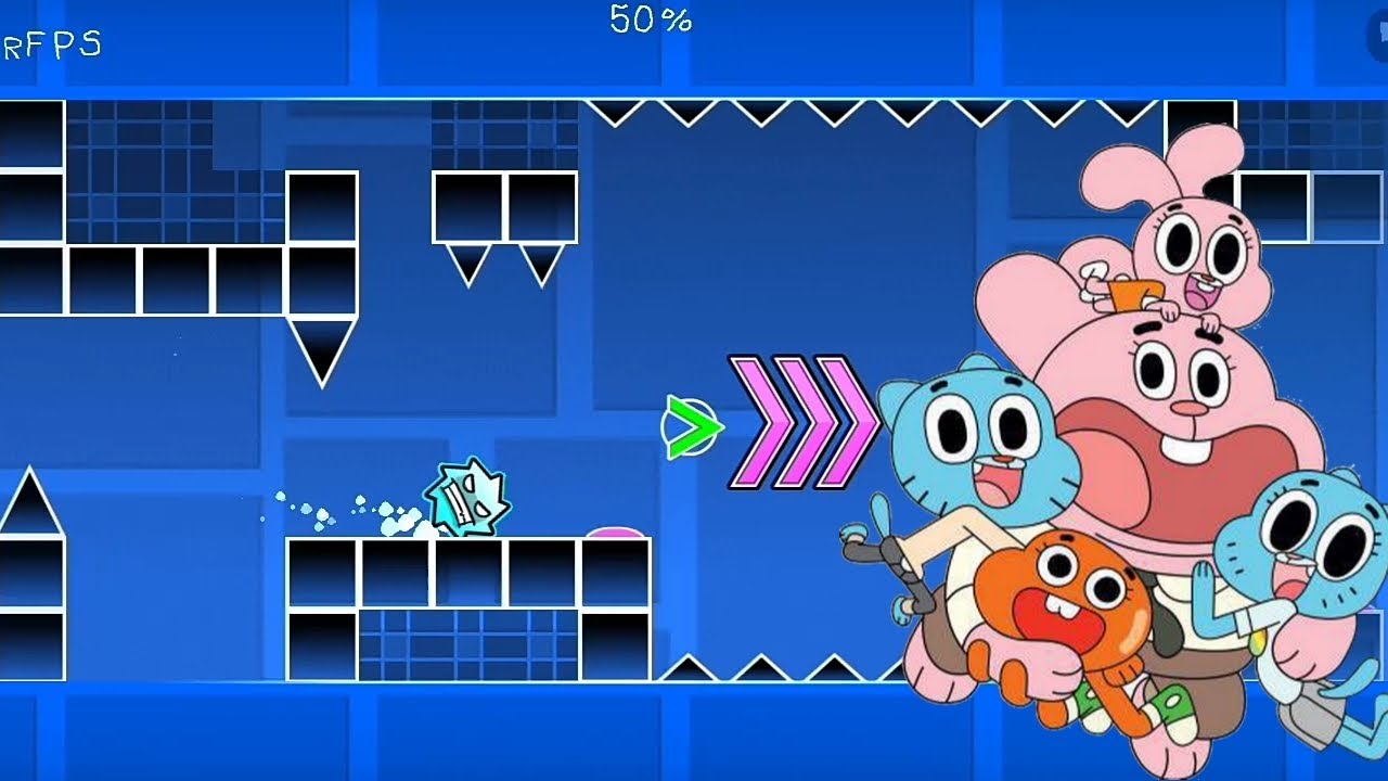 El Increíble Mundo De Gumball Opening | Geometry Dash - YouTube